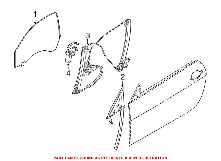 BMW Power Window Motor 67627304521